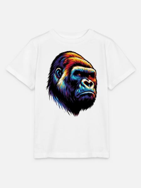 Gorilla - Stanley/Stella Kinder T-Shirt MINI CREATOR  - Weiß
