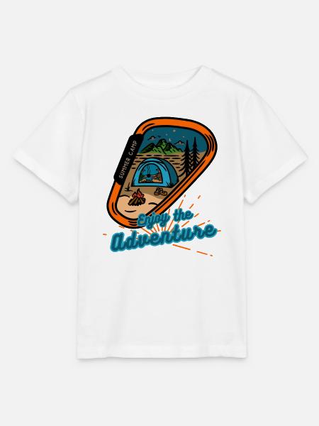 Sommer Camp Abenteuer genießen - Stanley/Stella Kinder T-Shirt MINI CREATOR - Weiß