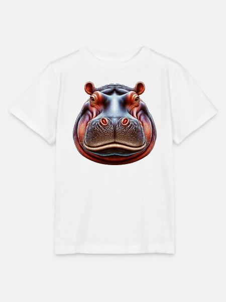 Nilpferd - Stanley/Stella Kinder T-Shirt MINI CREATOR - Weiß