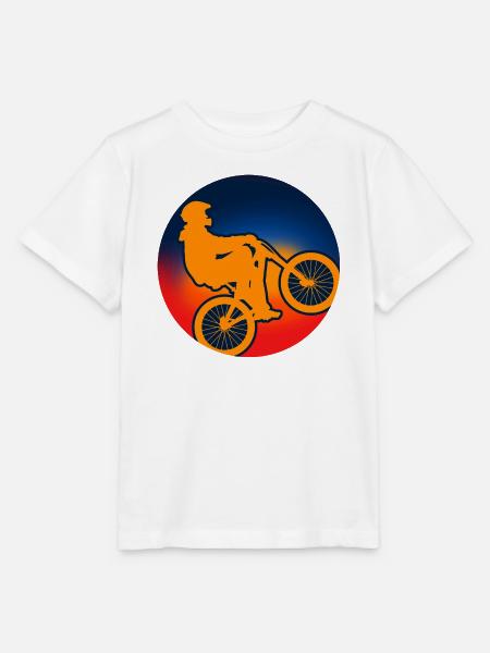 Fahrrad MTB Radfahren Geschenk - Stanley/Stella Kinder T-Shirt MINI CREATOR  - Weiß
