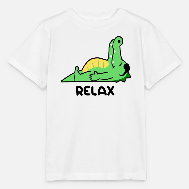 Crocodile relax - T-shirt bio MINI CREATOR Stanley/Stella Enfant - blanc