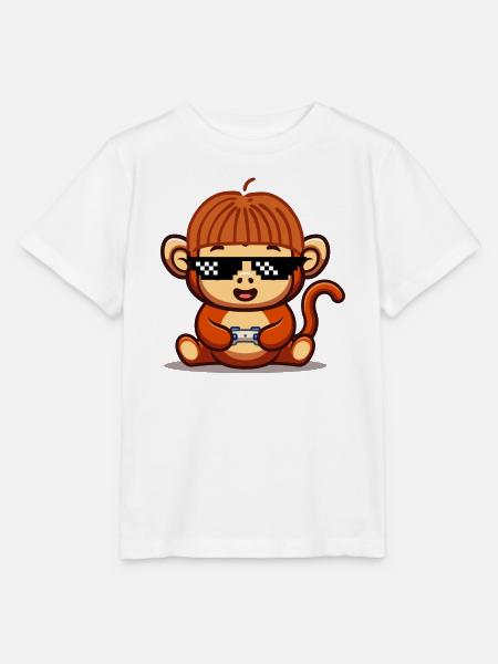 Gaming Affe - Stanley/Stella Kinder T-Shirt MINI CREATOR - Weiß