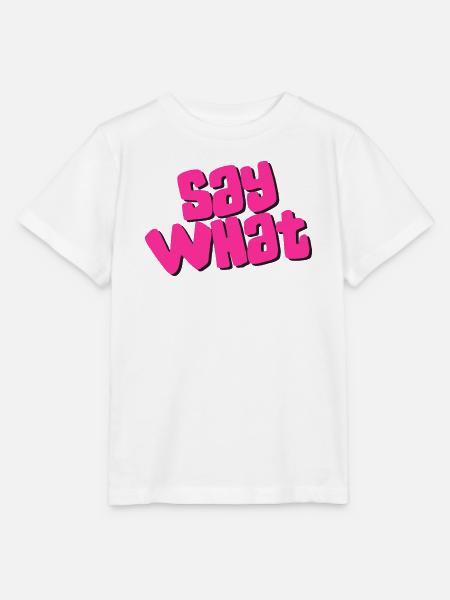 Say What - Stanley/Stella Kinder T-Shirt MINI CREATOR  - Weiß