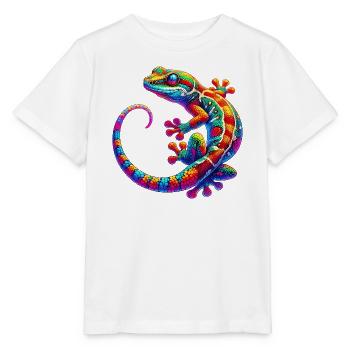 Gecko - T-shirt bio MINI CREATOR Stanley/Stella Enfant - blanc - Devant - Maike (125cm)