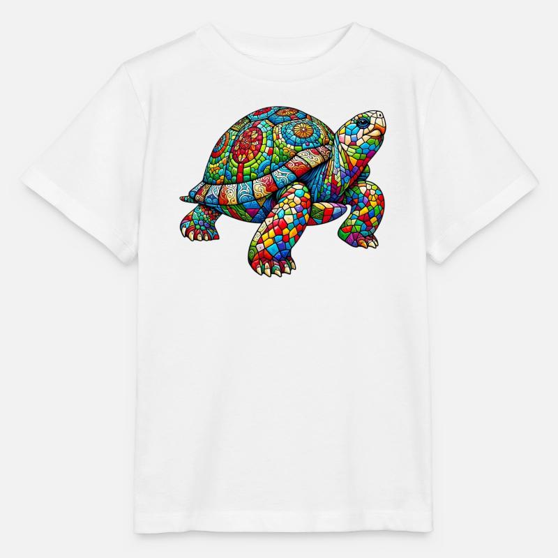 Schildkröte - Stanley/Stella Kinder T-Shirt MINI CREATOR - Weiß