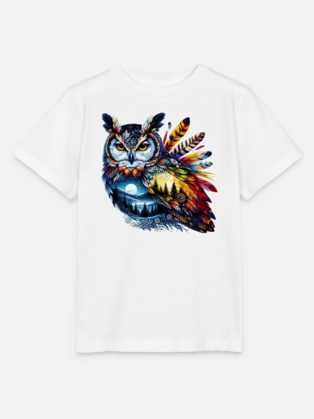 Eule - Stanley/Stella Kinder T-Shirt MINI CREATOR - Weiß