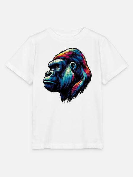 Gorilla - Stanley/Stella Kinder T-Shirt MINI CREATOR  - Weiß
