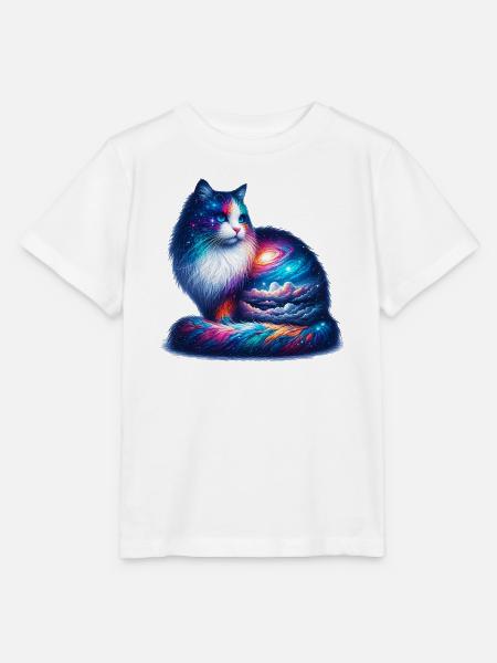 Katze - Stanley/Stella Kinder T-Shirt MINI CREATOR - Weiß