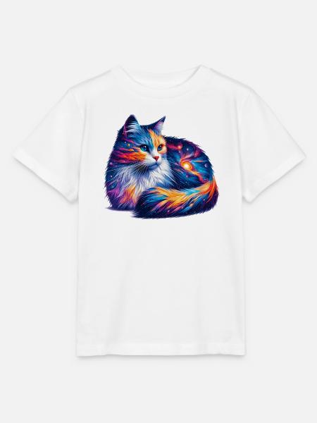 Katze - Stanley/Stella Kinder T-Shirt MINI CREATOR - Weiß
