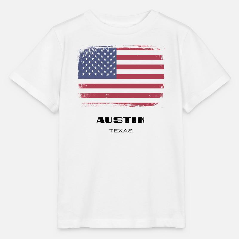 Austin, Texas, États-Unis - T-shirt bio MINI CREATOR Stanley/Stella Enfant - blanc