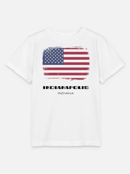 Indianapolis, Indiana, USA - Stanley/Stella Kinder T-Shirt MINI CREATOR - Weiß