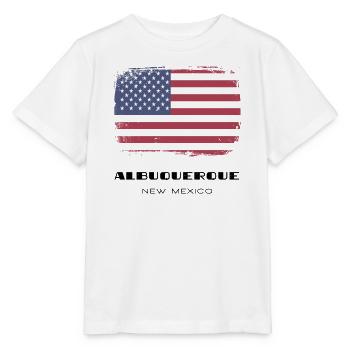 Albuquerque, Nouveau-Mexique, États-Unis - T-shirt bio MINI CREATOR Stanley/Stella Enfant - blanc - Devant - Maike (125cm)