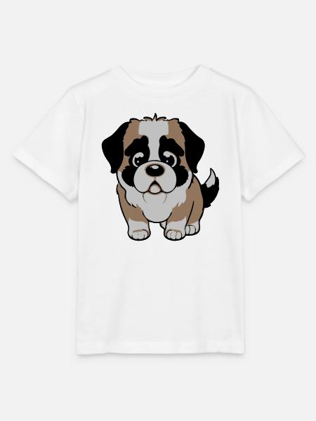 bernhardiner hund - Stanley/Stella Kinder T-Shirt MINI CREATOR  - Weiß