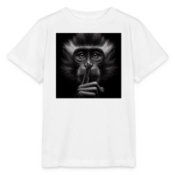 A Silent Monkey - Stanley/Stella MINI CREATOR Kids’ T-Shirt - white - Front - Maike (125cm)