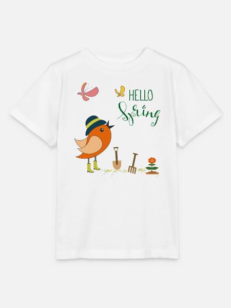 Hello Spring Garten - Stanley/Stella Kinder T-Shirt MINI CREATOR - Weiß