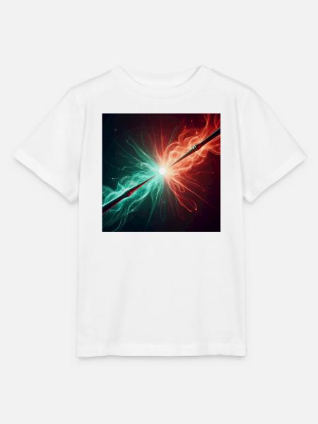 Zwei Zauberstäbe im Kampf - Stanley/Stella Kinder T-Shirt MINI CREATOR  - Weiß