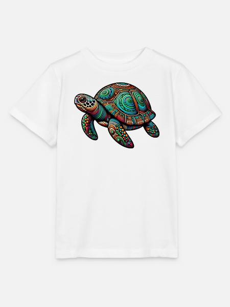 Schildkröte - Stanley/Stella Kinder T-Shirt MINI CREATOR - Weiß