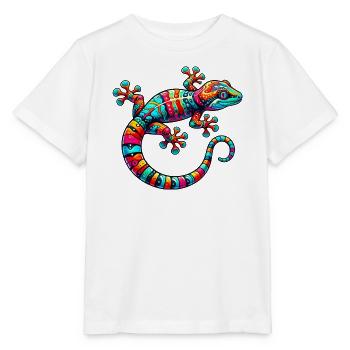 Gecko - Stanley/Stella Kinder T-Shirt MINI CREATOR  - Weiß - Vorne - Maike (125cm)