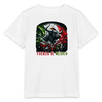 Mexiko Stierkampf Design - Stanley/Stella Kinder T-Shirt MINI CREATOR  - Weiß - Vorne - Maike (125cm)