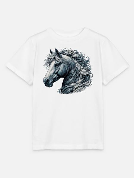 Pferd - Stanley/Stella Kinder T-Shirt MINI CREATOR  - Weiß