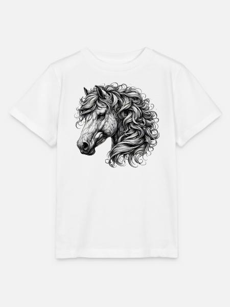 Pferd - Stanley/Stella Kinder T-Shirt MINI CREATOR - Weiß
