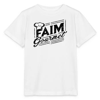 Gourmet Hunger - Foodie - Stanley/Stella MINI CREATOR Kids’ T-Shirt - white - Front - Maike (125cm)