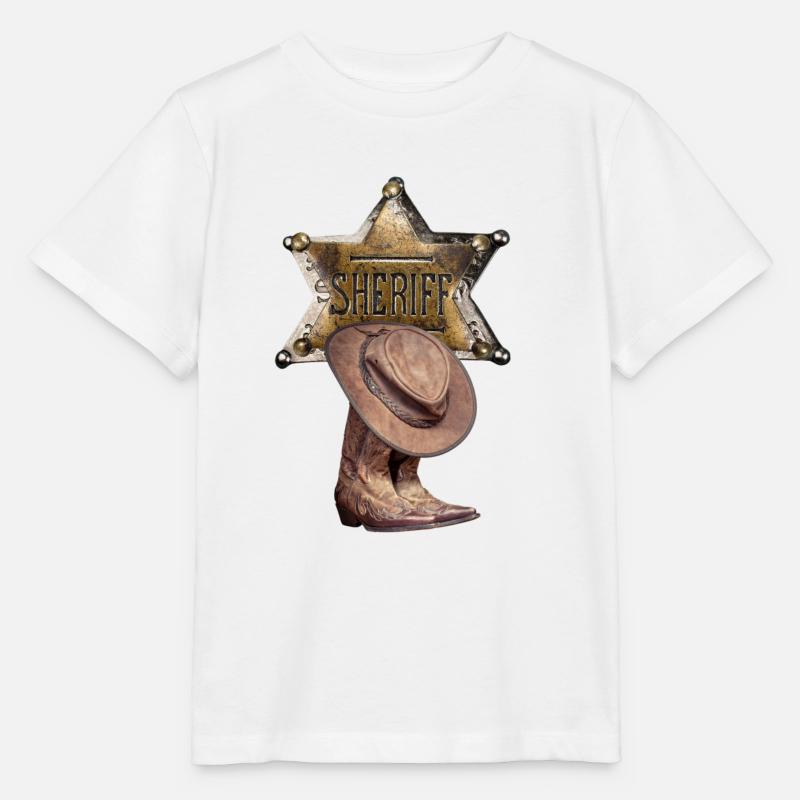 Shérif - T-shirt bio MINI CREATOR Stanley/Stella Enfant - blanc
