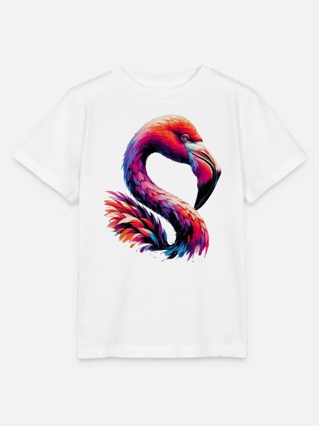 Flamingo - Stanley/Stella Kinder T-Shirt MINI CREATOR - Weiß