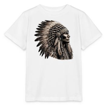 Amérindien Peau rouge d’Amérique - T-shirt bio MINI CREATOR Stanley/Stella Enfant - blanc - Devant - Maike (125cm)