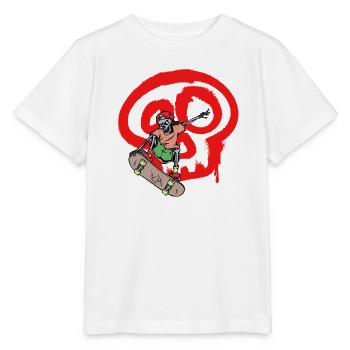 Art, Street Art, Graffiti, Dessin, Wildstyle - T-shirt bio MINI CREATOR Stanley/Stella Enfant - blanc - Devant - Maike (125cm)