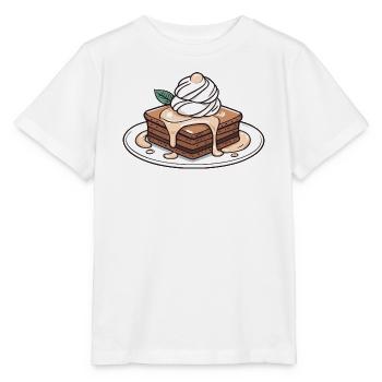 Brownie chaud - T-shirt bio MINI CREATOR Stanley/Stella Enfant - blanc - Devant - Maike (125cm)