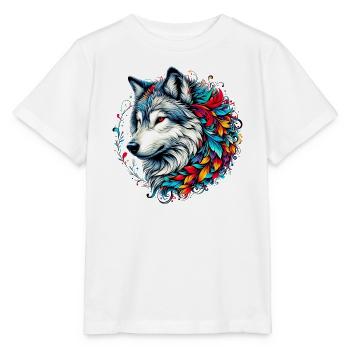 Wolf - Stanley/Stella MINI CREATOR Kids’ T-Shirt - white - Front - Maike (125cm)