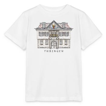 Tübingen, Drawing University House, Germany - Stanley/Stella MINI CREATOR Kids’ T-Shirt - white - Front - Maike (125cm)
