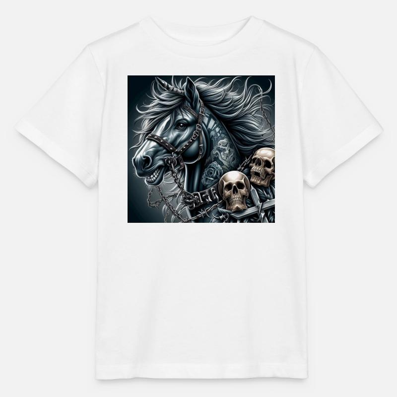 Schweres Pferd - Stanley/Stella Kinder T-Shirt MINI CREATOR  - Weiß