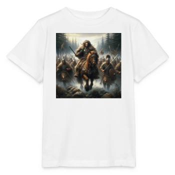 Guerriers des tribus cantabriques - T-shirt bio MINI CREATOR Stanley/Stella Enfant - blanc - Devant - Maike (125cm)