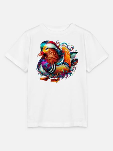 Mandarinente - Stanley/Stella Kinder T-Shirt MINI CREATOR  - Weiß