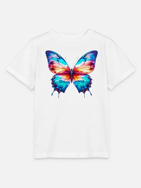 Schmetterling - Stanley/Stella Kinder T-Shirt MINI CREATOR - Weiß