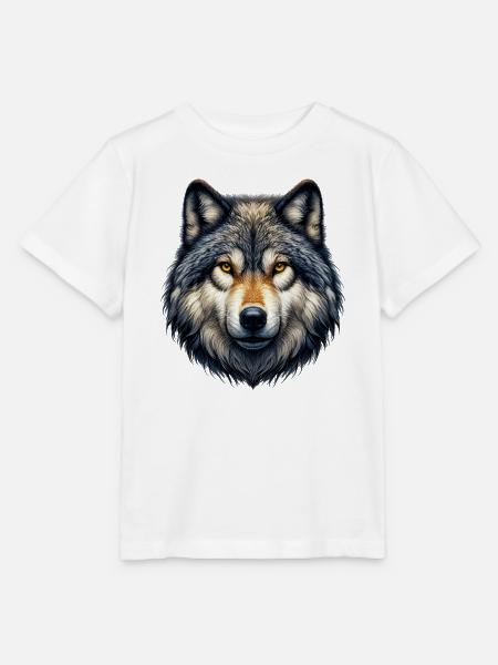 Wolf - Stanley/Stella Kinder T-Shirt MINI CREATOR  - Weiß