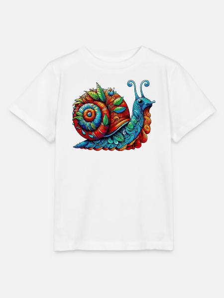 Schnecke - Stanley/Stella Kinder T-Shirt MINI CREATOR - Weiß