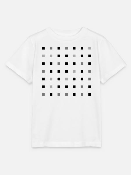 Quadrateraster - Stanley/Stella Kinder T-Shirt MINI CREATOR  - Weiß