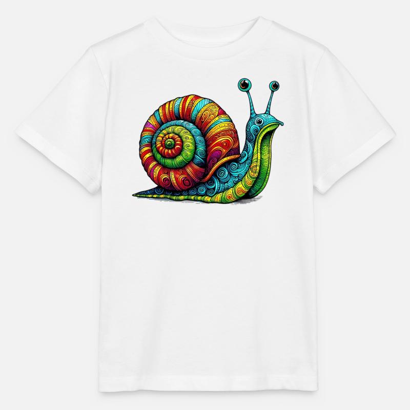 Schnecke - Stanley/Stella Kinder T-Shirt MINI CREATOR  - Weiß
