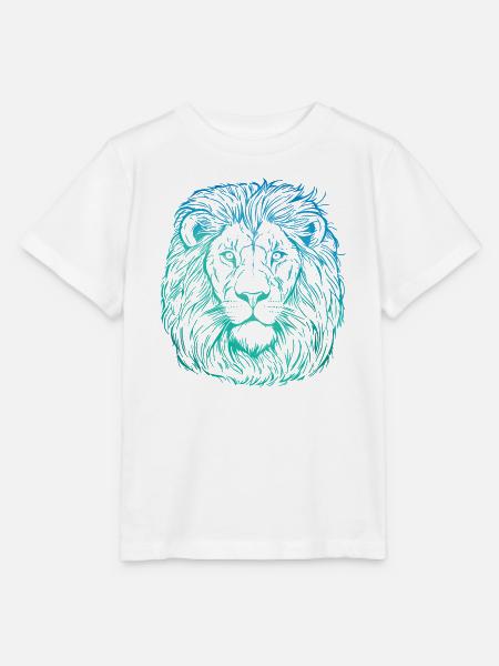Löwe Portrait - Stanley/Stella Kinder T-Shirt MINI CREATOR - Weiß