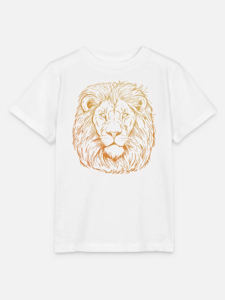 Löwe Portrait - Stanley/Stella Kinder T-Shirt MINI CREATOR - Weiß