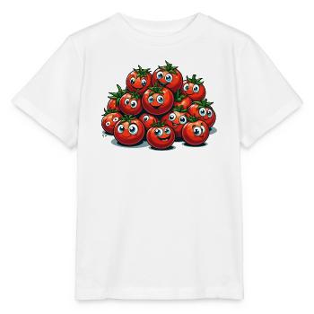 Tomato Tomato Funny Witty Gift - Stanley/Stella MINI CREATOR Kids’ T-Shirt - white - Front - Maike (125cm)