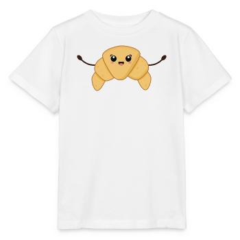 Croissant Kawaii - T-shirt bio MINI CREATOR Stanley/Stella Enfant - blanc - Devant - Maike (125cm)
