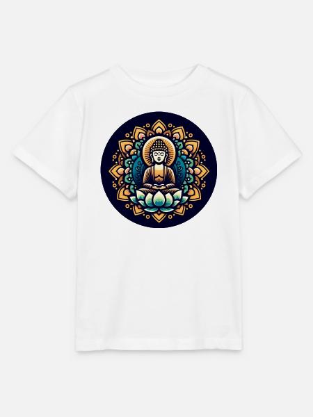 Ruhe des Buddha - Stanley/Stella Kinder T-Shirt MINI CREATOR - Weiß