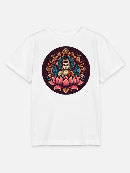 Buddha des Friedens - Stanley/Stella Kinder T-Shirt MINI CREATOR - Weiß