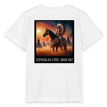 Kunst der amerikanischen Ureinwohner - Stanley/Stella Kinder T-Shirt MINI CREATOR  - Weiß - Vorne - Maike (125cm)