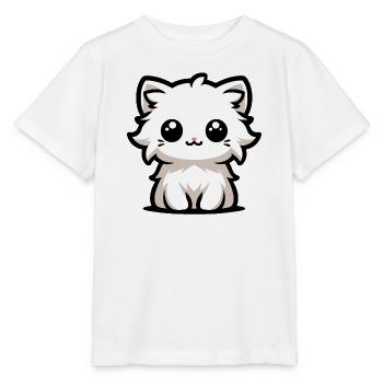 The Cutest Kitty - Stanley/Stella MINI CREATOR Kids’ T-Shirt - white - Front - Maike (125cm)