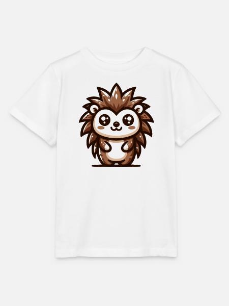 Ein verspielter Igel im Cartoon-Stil - Stanley/Stella Kinder T-Shirt MINI CREATOR  - Weiß